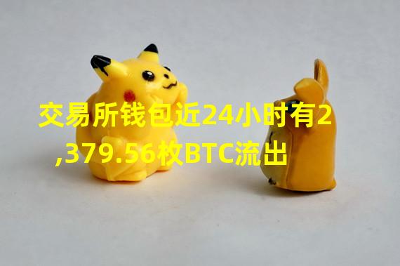 交易所钱包近24小时有2,379.56枚BTC流出