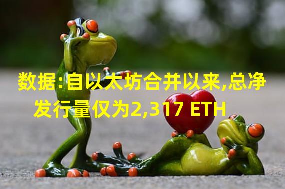 数据:自以太坊合并以来,总净发行量仅为2,317 ETH