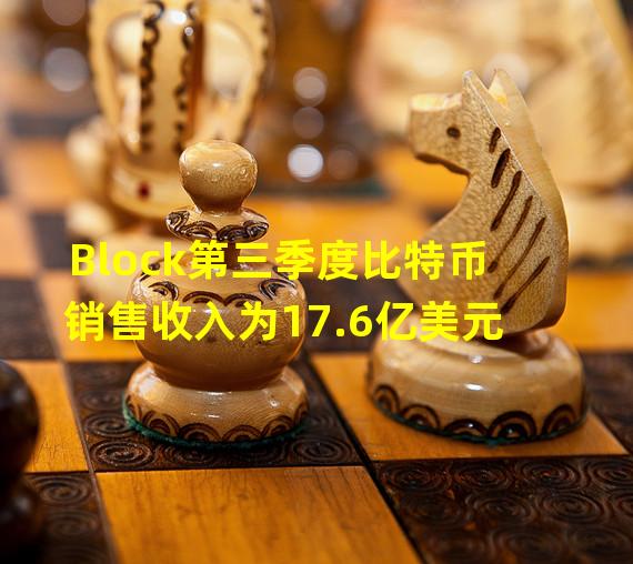 Block第三季度比特币销售收入为17.6亿美元