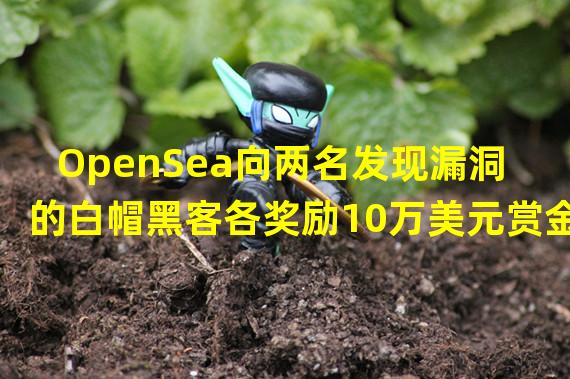 OpenSea向两名发现漏洞的白帽黑客各奖励10万美元赏金