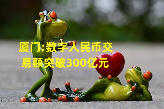 厦门:数字人民币交易额突破300亿元