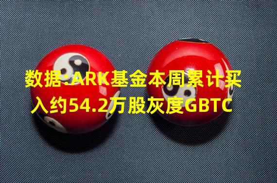 数据:ARK基金本周累计买入约54.2万股灰度GBTC