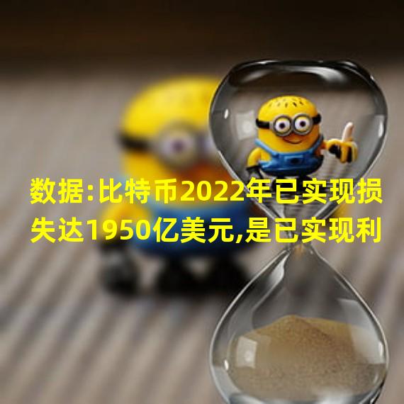 数据:比特币2022年已实现损失达1950亿美元,是已实现利润的近2倍