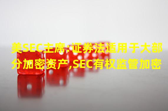 美SEC主席:证券法适用于大部分加密资产,SEC有权监管加密