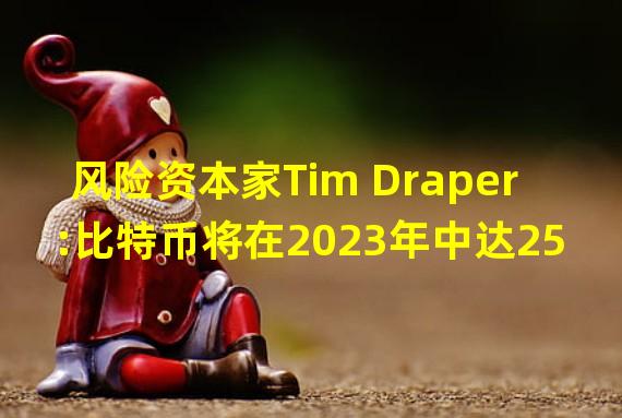 风险资本家Tim Draper:比特币将在2023年中达25万美元