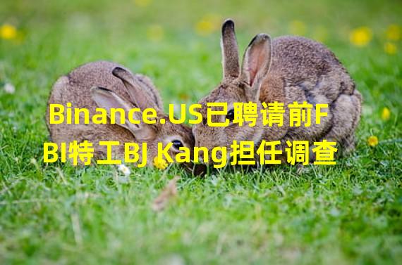 Binance.US已聘请前FBI特工BJ Kang担任调查负责人