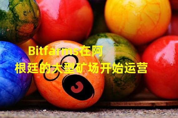 Bitfarms在阿根廷的大型矿场开始运营