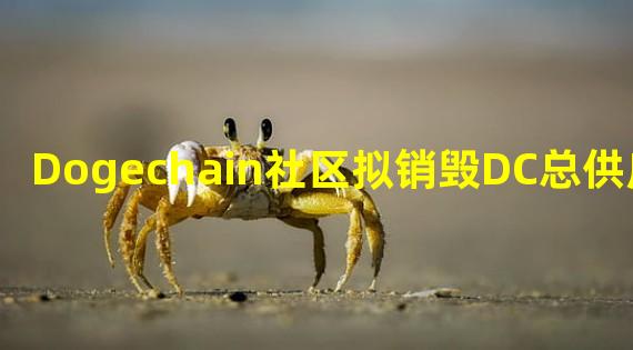 Dogechain社区拟销毁DC总供应的80%