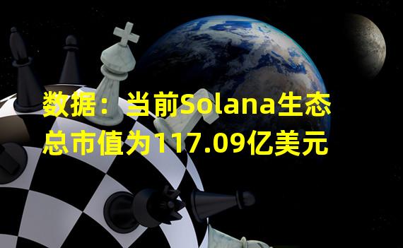 数据：当前Solana生态总市值为117.09亿美元