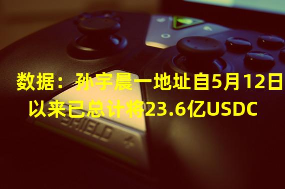 数据：孙宇晨一地址自5月12日以来已总计将23.6亿USDC转移到Circle