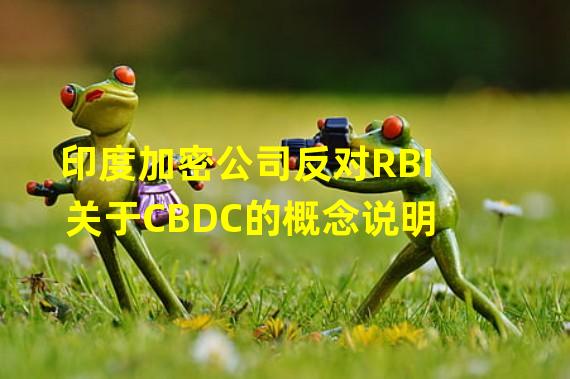 印度加密公司反对RBI关于CBDC的概念说明