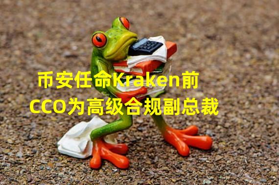 币安任命Kraken前CCO为高级合规副总裁