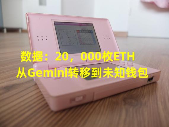 数据：20，000枚ETH从Gemini转移到未知钱包