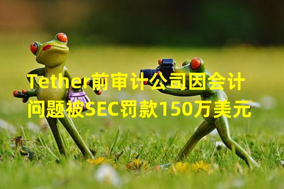 Tether前审计公司因会计问题被SEC罚款150万美元