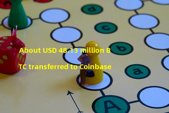 About USD 48.13 million BTC transferred to Coinbase