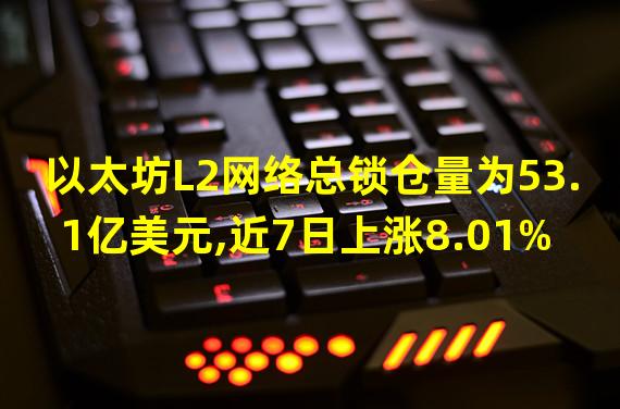 以太坊L2网络总锁仓量为53.1亿美元,近7日上涨8.01%