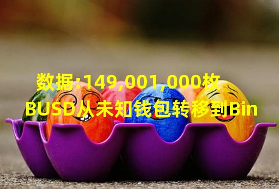 数据:149,001,000枚BUSD从未知钱包转移到Binance