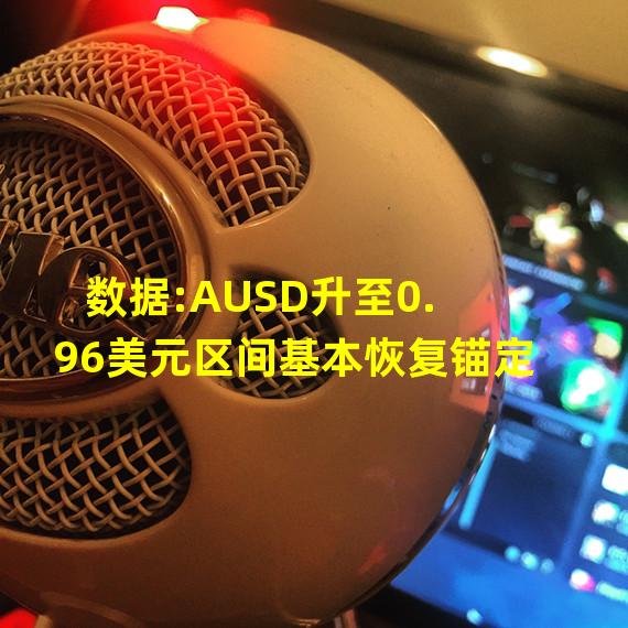 数据:AUSD升至0.96美元区间基本恢复锚定