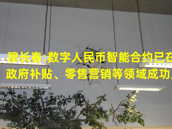 穆长春:数字人民币智能合约已在政府补贴、零售营销等领域成功应用