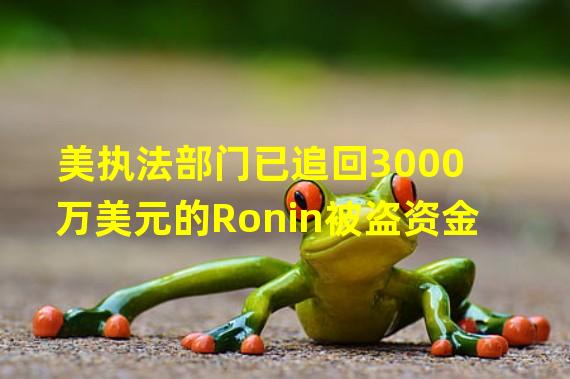 美执法部门已追回3000万美元的Ronin被盗资金