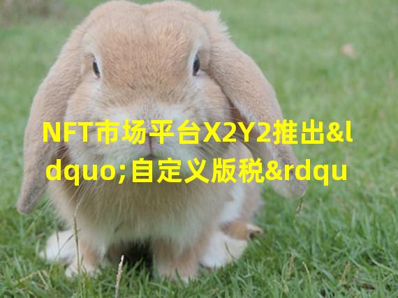 NFT市场平台X2Y2推出“自定义版税”功能