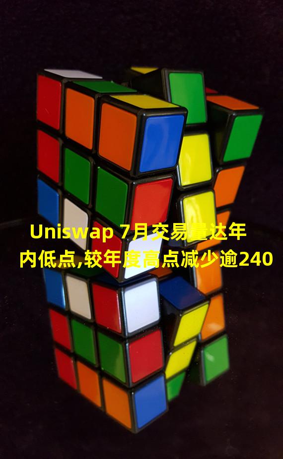 Uniswap 7月交易量达年内低点,较年度高点减少逾240亿美元