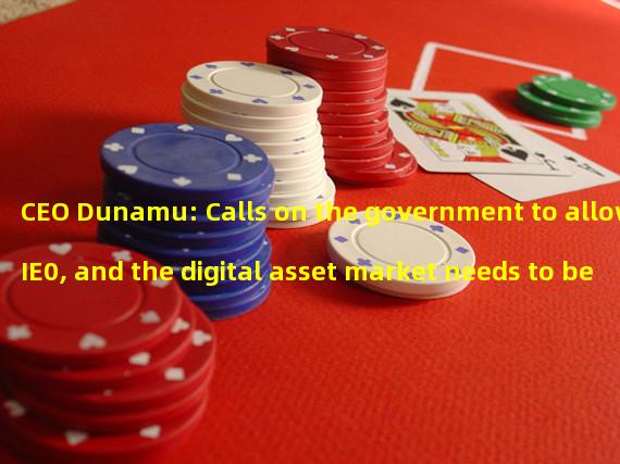 CEO Dunamu: Calls on the government to allow IE0, and the digital asset market needs to be differentiated from the existing market