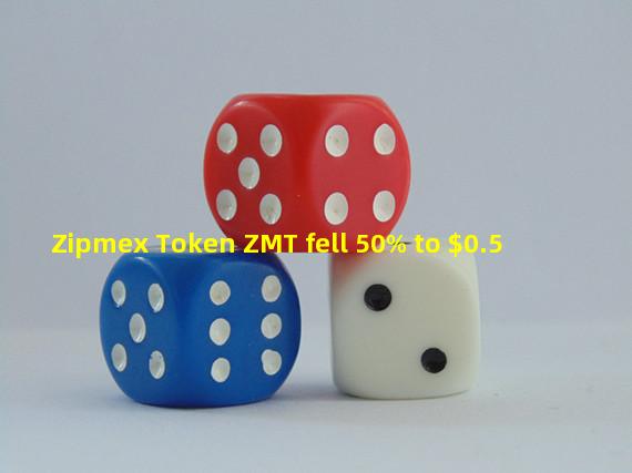 Zipmex Token ZMT fell 50% to $0.5